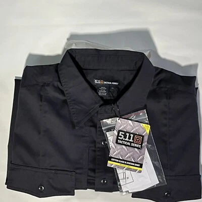 5.11 Tactical Class B Station Fire Navy Teflon uniform button up shirt szXL  NWT - Image 1 of 4