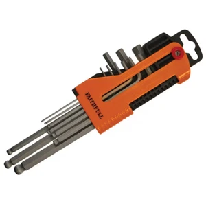 Faithfull Long Arm Ball End Hex Key Set Of 9 Metric (1.5-10Mm) FAIHKS9MBLA - Picture 1 of 1