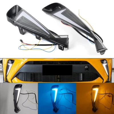 Daytime Running Light Turn Signal Fog Lamp For Toyota C-HR CHR 2020-2023 - Image 1 of 4