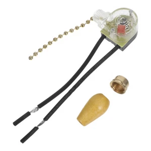 3 Pcs Reißverschlussschalter Für Deckenventilator Fan -Pull -Kette - Picture 1 of 12