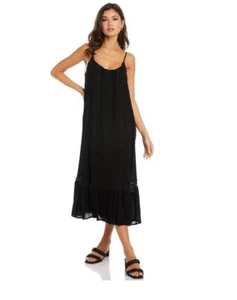 Karen Kane NWT Black with lace inset Midi Dress size M GORGEOUS! - Picture 1 of 7