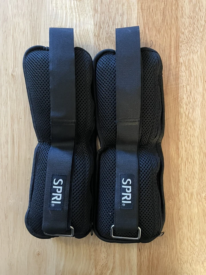 SPRI 2.5LB Pair of Ankle Weights Adjustable Neoprene Sand Filled Black. - Image 1 of 1