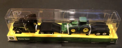 New 2021 John Deere Hauler Black Semi and Tractor 1:64 #37382 - Image 1 of 4