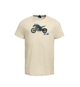 BMW Motorrad Sand 1300GS Genuine T-Shirt Short Sleeve Cotton Biker - Picture 1 of 4