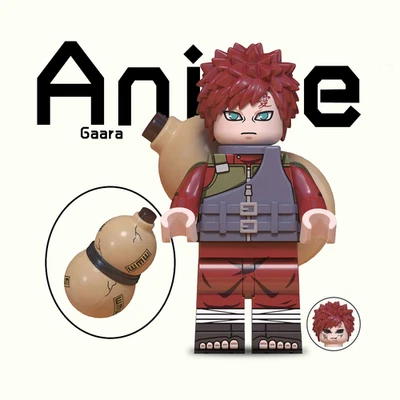 Custom Naruto Shippuden Gaara Minifigure with Chidori keychain Birthday gift - Image 1 of 2