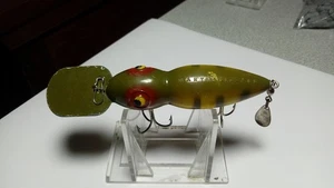 JACK MARTIN'S,"MARTIN LIZARD" RARE VINTAGE CRANKBAIT, C60-70'S,GREEN/YELLOW, VGC - Picture 1 of 4