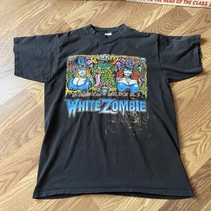 Vintage White Zombie XL T Shirt 1990's La Sexorcisto Devil Music Vol 1 - Picture 1 of 16