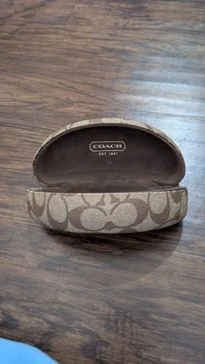 Coach - Óculos de sol/óculos estojo rígido concha - assinatura marrom bronzeado  - Imagem 1 de 4