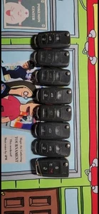 LOT 8 OEM KEYS VOLKSWAGEN KEY FOB FOBs USED PRE OWNED NOT TESTED REMOTE ENTRY - Picture 1 of 3