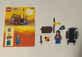 Lego Castle Crusaders Treasure Cart 1463 100% Complete W Instructions Vintage