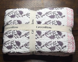 Williams Sonoma Aka Greenrow Cotton Quilt Blossom Queen/King NEW Read - Picture 1 of 4