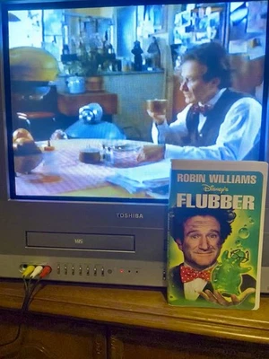 Flubber VHS Tape 1998 Disney Movie Robin Williams Tested Great On My VCR Foto 1 de 4
