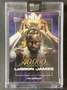 2023-24 Topps Now #LJ-40K LeBron James LA Lakers 40K Career Points NO RESERVE! - Picture 1 of 2