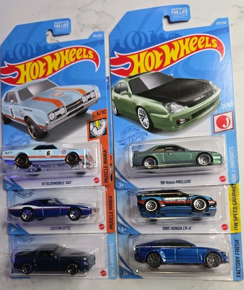 HotWheels|лот|автомобили|диорама|Honda|Kia|Oldsmobile|OTTO|Mazda  - Изображение 1 из 4