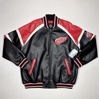 Vintage NHL Offically Licensed G-III Detroit Red Wings PVC Jacket Size XL NWT - Image 1 of 4