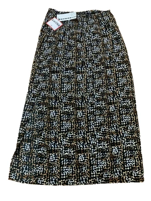 Falda larga vintage Joan Leslie para mujer talla 12 estampado de guepardo de leopardo Foto 1 de 4