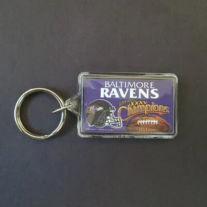 Super Bowl XXXV NFL Champions Baltimore Ravens Acrylic Keychain - WinCraft - Picture 1 of 3