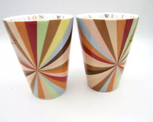 A Pair of Cheesecake Factory Multicolor Sweet Passion Coffee Tea Mug (387) - Picture 1 of 7