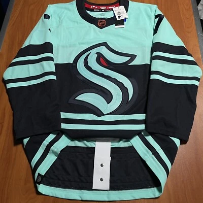 Camiseta Adidas autêntica Jordan Eberle Seattle Kraken reversa retrô 2.0 azul 50 - Imagem 1 de 4