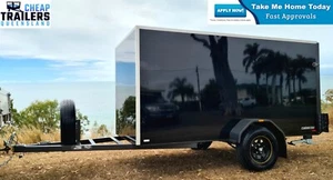 AUSTRALIAN Made 10x5 Enclosed 750kg ATM Toy Hauler Trailer 1500mm H Ramp Spare T - Picture 1 of 8