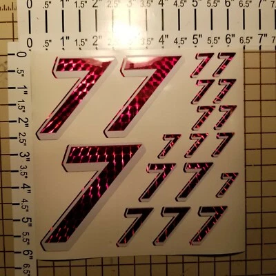 Prismatic Red w/ White  #7'r/c car - Image 1 of 4