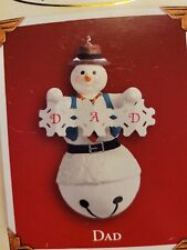 Hallmark Family Ornament Dad NEW 2005 Sleigh Bell ~ Paper Snowflakes ~ Father 