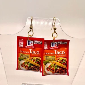 Pendientes condimentos de tacos - Pendientes de noche de tacos - Pendientes de chef - Pendientes divertidos - Imagen 1 de 9