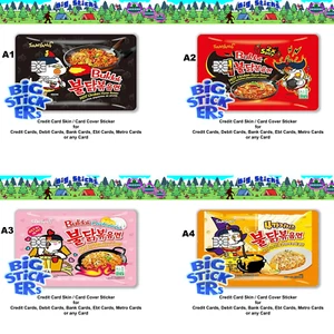 Cubierta de piel de tarjeta de crédito Spicy Chicken Ramen/calcomanía envolvente pegatina precortada - Imagen 1 de 33