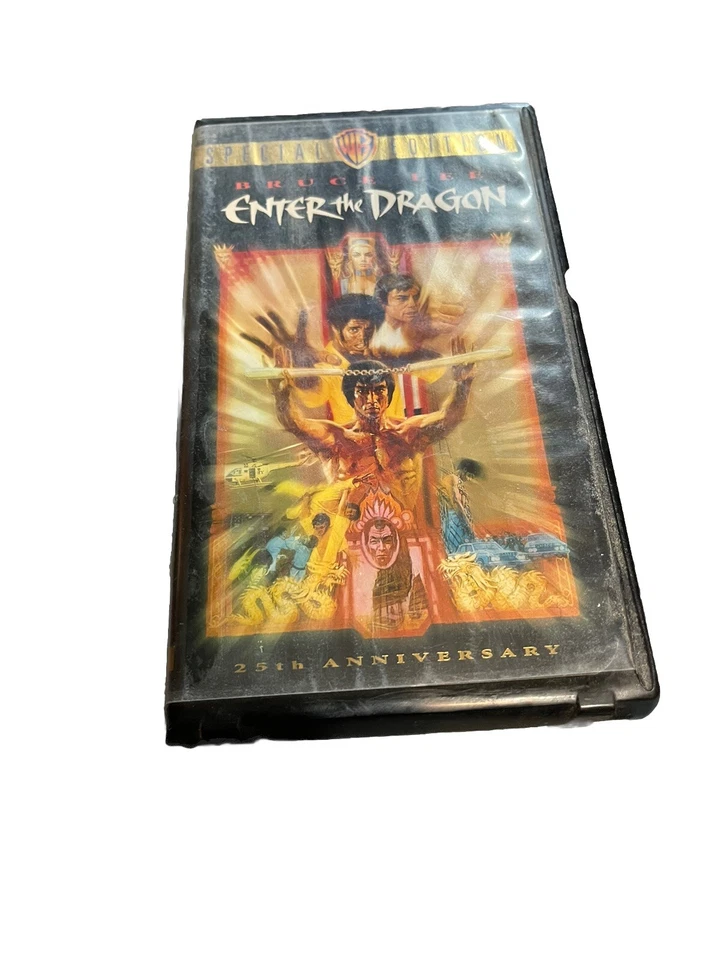 Enter the Dragon Special Edition 25th Anniversary VHS 1998 Bruce Lee Clamshell Foto 1 de 1