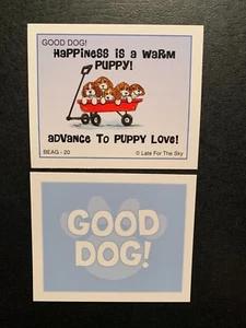 Monopoly Beagle  GOOD DOG CARD  Happiness Is A Warm Puppy  GAME REPLACEMENT CARD - Picture 1 of 2