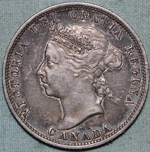 Canadá 1901 ~ Moneda de 25 centavos de plata .925 ~ Último año de la reina Victoria ~ Alto grado - Imagen 1 de 2