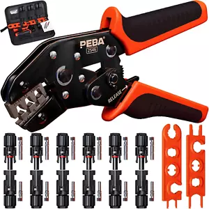 Set Di Pinze Crimpatrici Solari, Pinza Crimpatrice Solare per 1.5-2.5/4.0/6.0 Mm - Foto 1 di 12