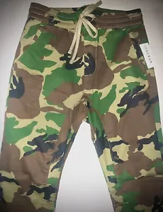 Pants Jogger Camo Slim Stretch PacSun Drawstring Casual Mens Small NWT - Picture 1 of 7