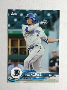 WILLY ADAMES 2018 Topps Pro Debut MILB SP RC JUMBO 5x7 07/49! #48! Brewers! - Picture 1 of 3