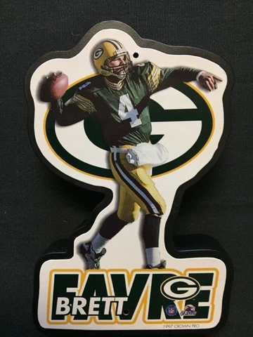 1997 Crown Pro - Brett Favre / Green Bay Packers-Collector Magnet-NEW in Package Cover