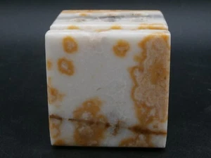 Vintage Marble Onyx Pen/Pencil Holder w/Business Card Slot Desk Accessory 6 Spot - Picture 1 of 12