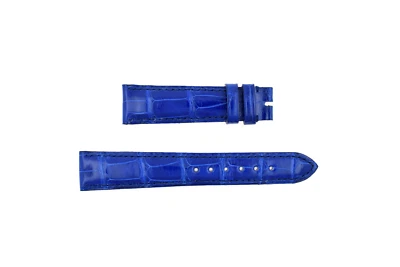 CHOPARD New Leather Watch Strap NOS 17/14 17mm NEW Blue (B717) - Image 1 of 2