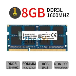 8GB 4GB DDR3L1600MHz PC3L-12800S 1.35V Laptop Memory For Kingston Blue UK LOT - Picture 1 of 9