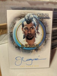 2003 Quotable Xena Warrior Princess Jay Laga'aia A44 Autograph Card as Draco NM 