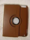  Superlite 360 Degrees Rotating Stand Leather Cases for iPad 2/3/4 Brown- New