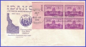 USA5 # 896 U/A GRIMSLAND FDC PB4  Idaho Statehood - Picture 1 of 1