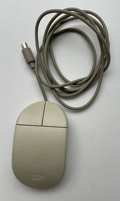 Vintage Computer Gray IBM 2 Button PS/2 Mouse Model 13H6690 - Image 1 of 4