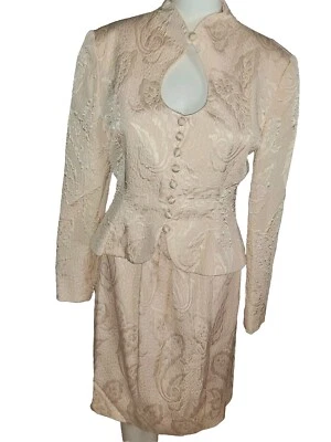 Винтажная юбка и куртка из двух частей Adele Simpson  - Изображение 1 из 4