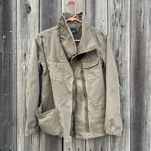 GAP OLIVE GREEN MILITARY UTILITY PARKA JACKET XS - Picture 1 of 8