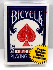 Tarjetas de juego de bicicleta AZUL con espalda de ciclista póker 808 incluye reglas de Texas Holdem - Imagen 1 de 4