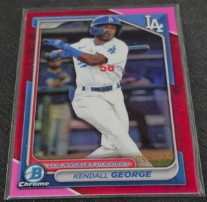 2024 Bowman - Chrome Prospects Kendall George #BCP-58 Magenta Refractor /199 - Bild 1 von 2