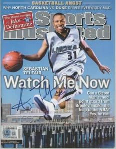 Sebastian Telfair Signed Sports Illustrated SI No Label 6/8/04 Beckett BAS auto - Picture 1 of 2
