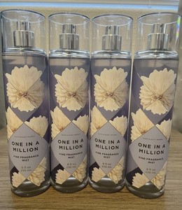 Lot of 4 Bath and Body Works ONE IN A MILLION Fragrance Mist 