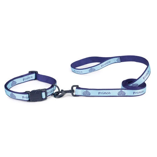 Collar y correa de perro cinta de satén de nailon duradero realeza PRÍNCIPE azul Foto 1 de 1