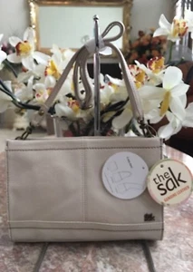 NWT THE SAK Iris Stone Leather 3-way Demi Clutch Crossbody Shoulder Bag Ret. $99 - Picture 1 of 9